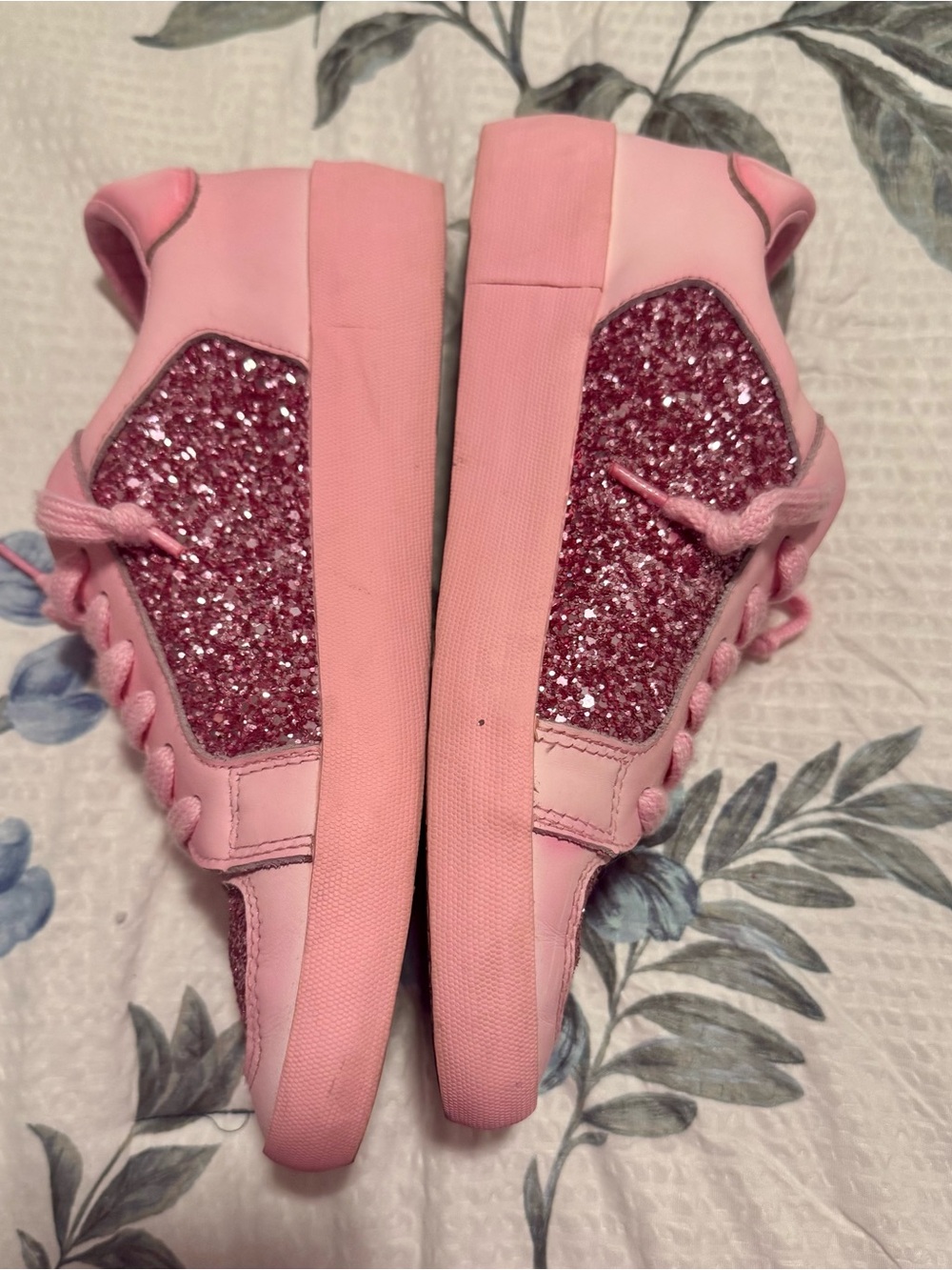 Vintage Havana Pink Glitter Low-Top Sneakers - Picture 4 of 5